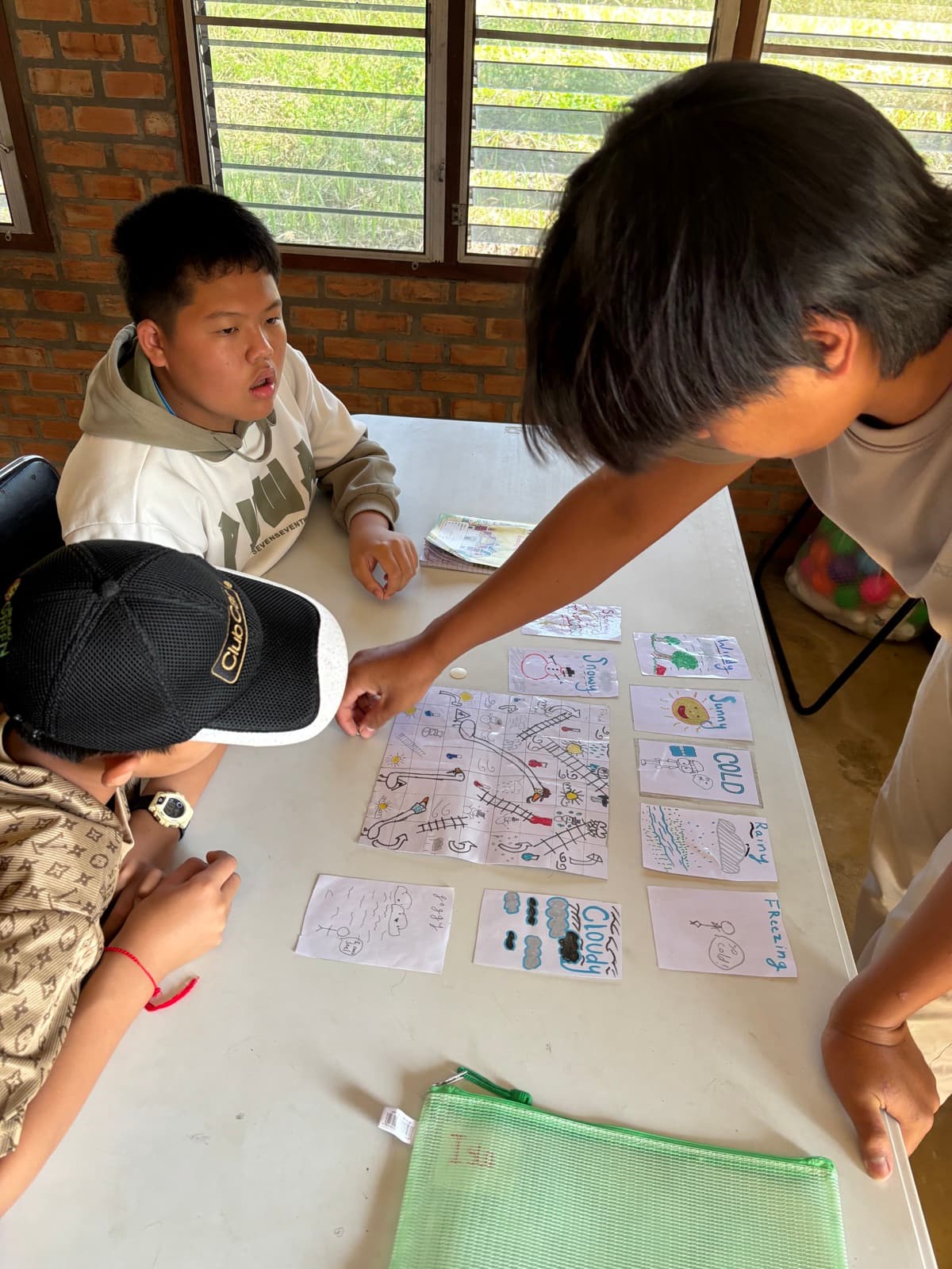 Children in an English Academy learning activity